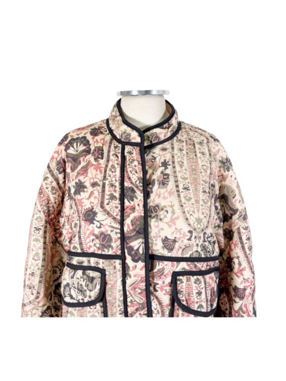 NEW 7 For All Mankind Quilted Crop Jacket Size Medium - Picture 6 of 12